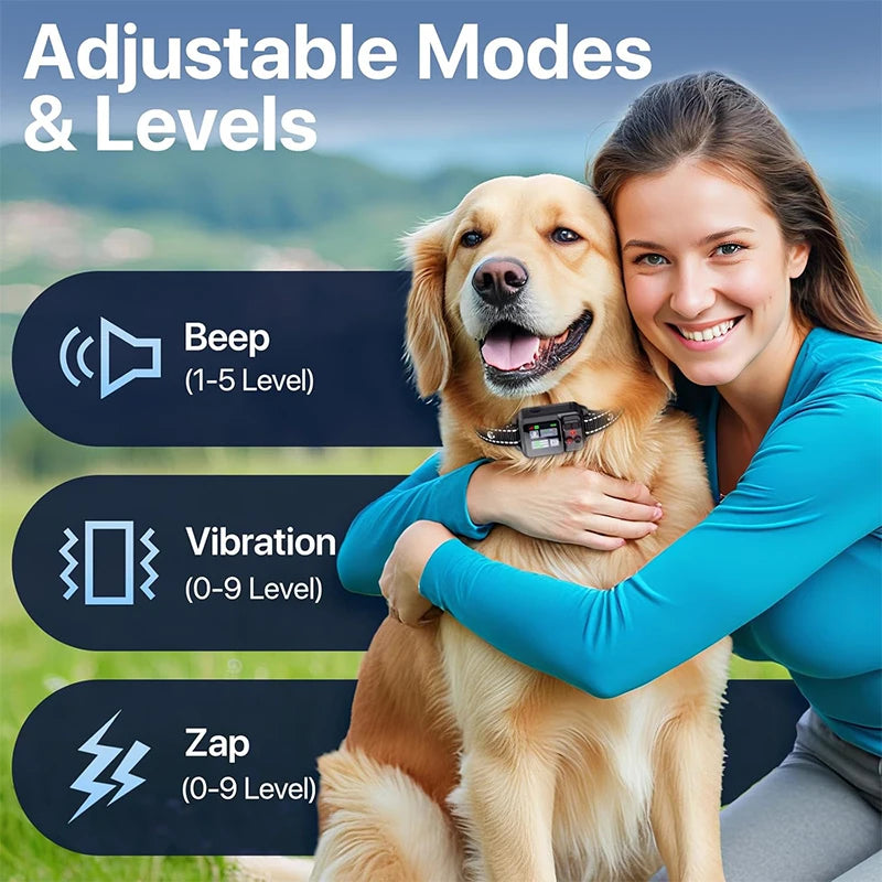 Rango de cobertura de valla inalámbrica para perros con GPS 49-6561 pies IP67 Modos de entrenamiento ajustables a prueba de agua Posicionamiento GPS Solo para uso en exteriores